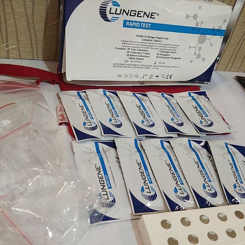 10 PCS LUNGENE RAPID TEST SALIVA (Sampel Liur)
