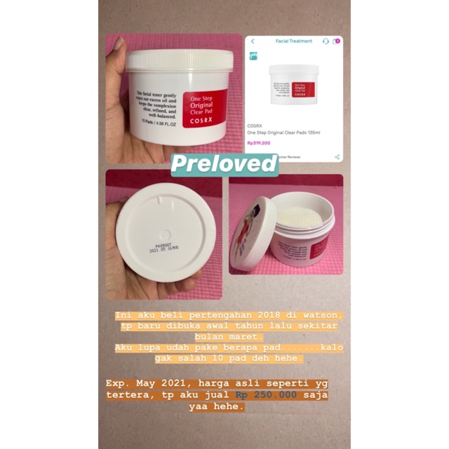 [PRELOVED] COSRX Clear Pad