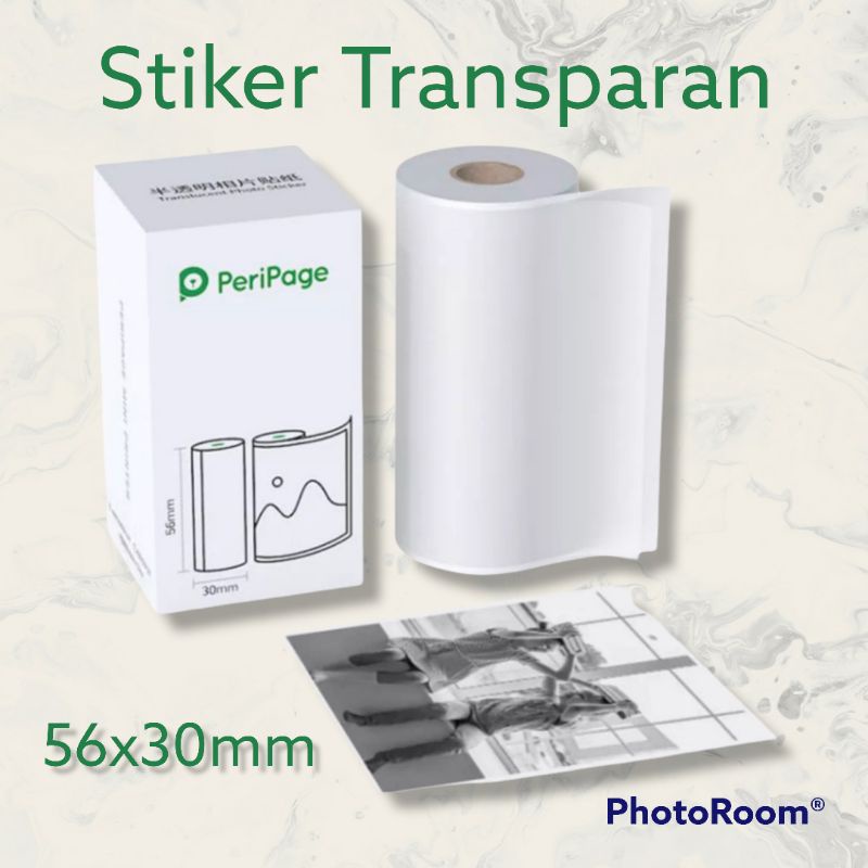 

A6 ORIGINAL 56*30mm PeriPage Sticker TRANSCULENT. Stiker transparan Peripage A6/A8 Ukuran 56*30mm
