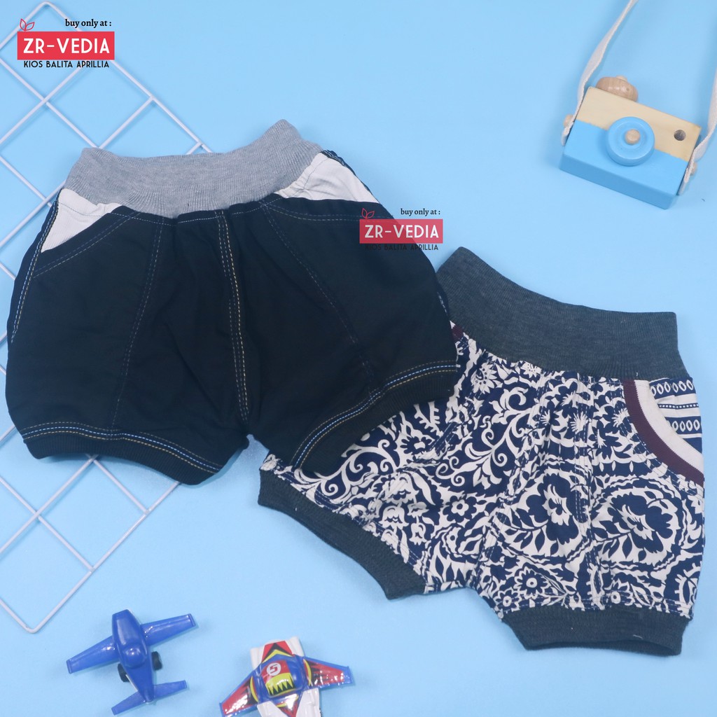 Loody Pants Size 1-2 Tahun / Celana Anak Laki Perempuan Murah Short Pants Bahan Adem Pendek Motif