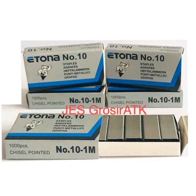 

Isi Staples ETONA no.10 [kotak kecil]