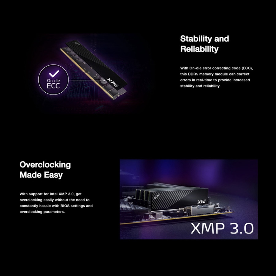 RAM ADATA XPG HUNTER DDR5 8GB 5200MHz SINGLE LONGDIMM | Memory PC 5200