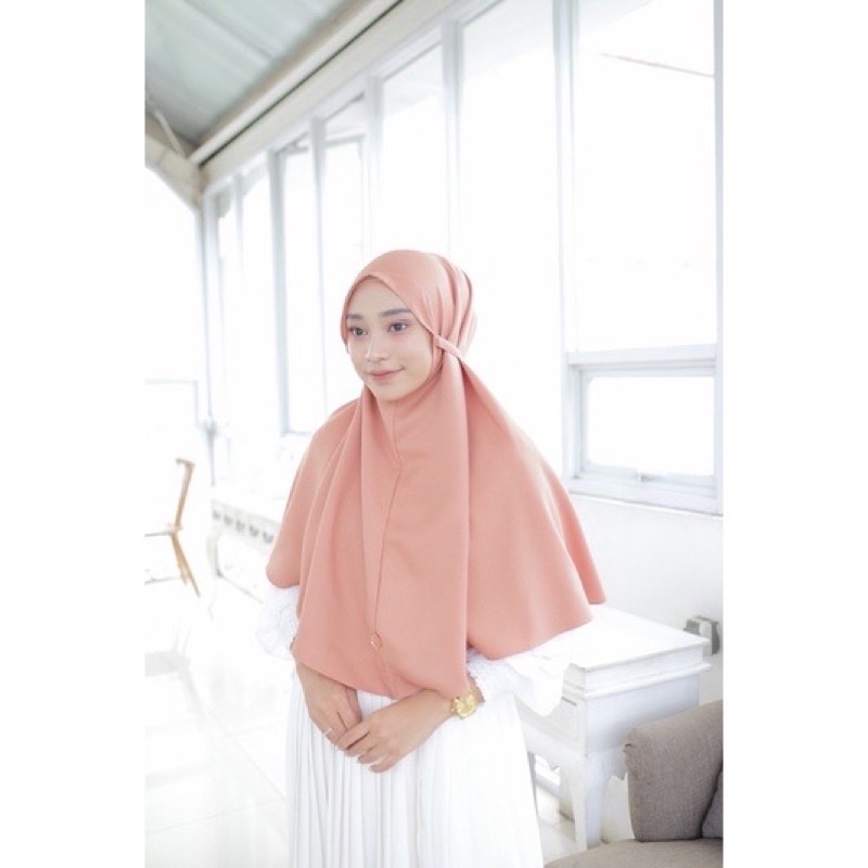 Sovva Label - Bergo Maryam Hijab Instan Tali Bahan Premium Lady Zara-Zara Thaitea