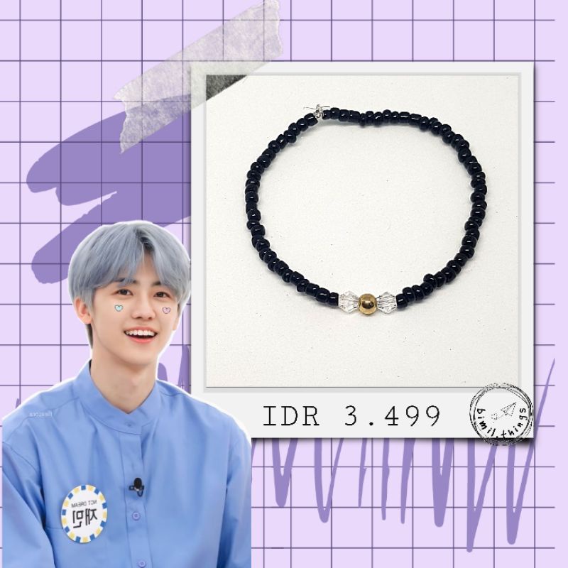 [MINIMAL PEMBELIAN 10 K]NCT Jaemin Look Inspired Bracelet | CUSTOM Gelang KPOP | Gelang NCT | Idol B
