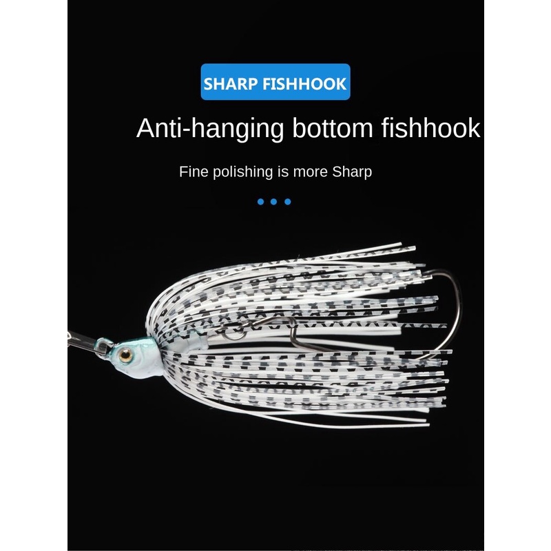 Umpan Pancing Ikan Bass Spinner Dengan Kail Treble