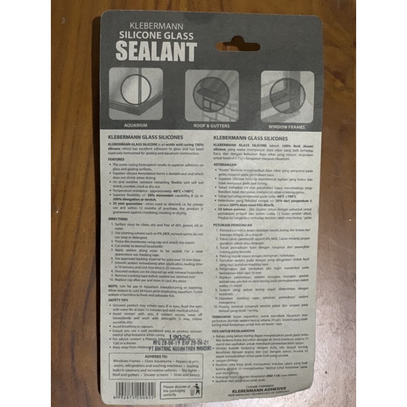 Lem Klebermann Silicone Glass Sealant