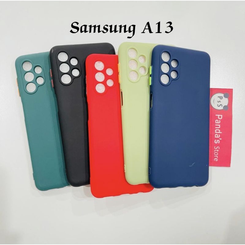 Case Samsung A13 Babycase + Pelindung Kamera, Makaron Full Color (PsS)