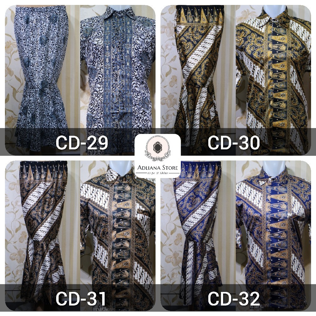 (COD) Rok Duyung dan Kemeja Batik / Couple Duyung / Couple Batik / Batik Couple HANANIA KEBAYA COLLECTIONS