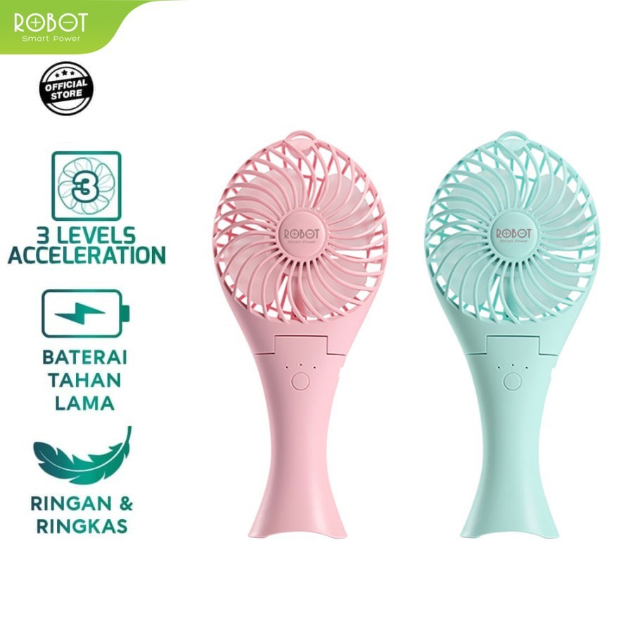 RTBF07 - MINI FAN PORTABLE ROBOT KIPAS ANGIN MINI USB DESIGN MERMAID