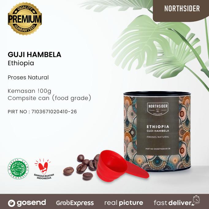 

[ COD ] BIJI KOPI ARABIKA ETHIOPIA GUJI HAMBELA NATURAL - 100GR NORTHSIDER PRODUK TERBATAS Kode 591