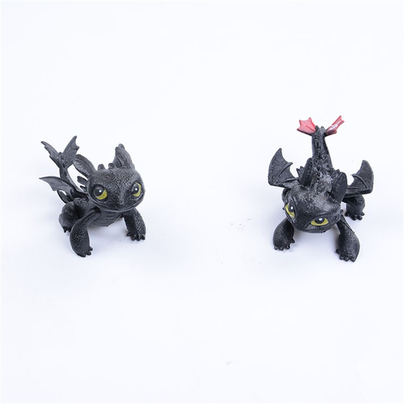 Mainan Action Figure Toothless Model Anime How To Train Your Dragon Bahan Pvc Ukuran 7-8cm Untuk Koleksi Anak