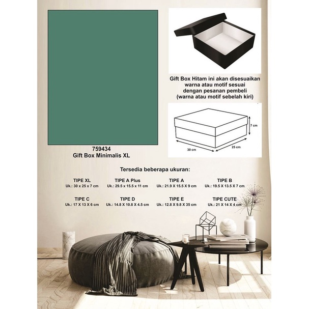 

Kotak kado/Kotak Hadiah/Box Minimalis XL-Spectra Grass Green-A