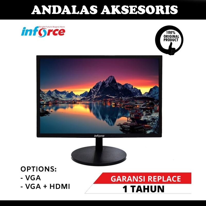 Monitor LED INFORCE 1950NH 19.5&quot; ORIGINAL MURAH