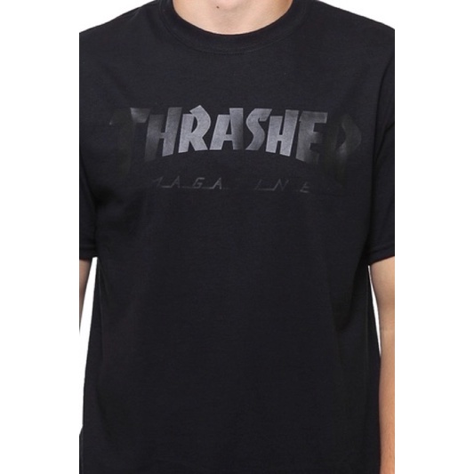 Original Thrasher Magazine Logo T-shirt black overprint matte Size M