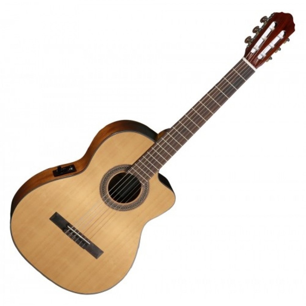 Cort AC120CE OP - AC120 CE OP Gitar Akustik Elektrik Nylon Original