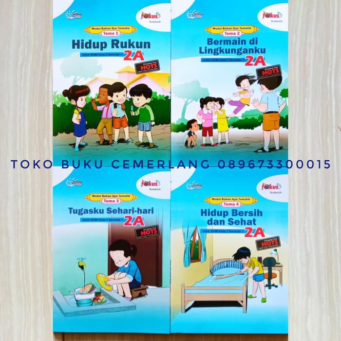 Buku Lks Modul Bahan Ajar Fokus Tematik Sd Kelas 2 Tema 1 2 3 4 Bk1330 Shopee Indonesia