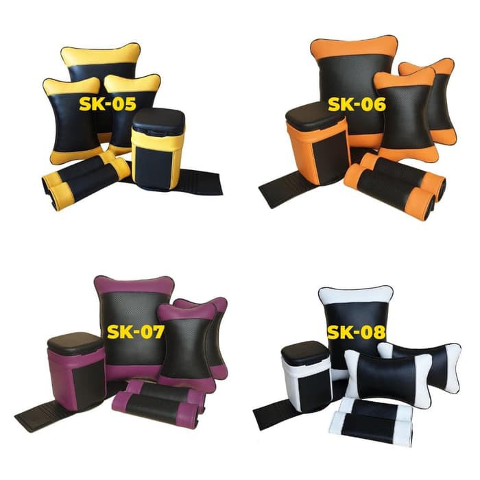 Set bantal mobil bantal kulit mobil