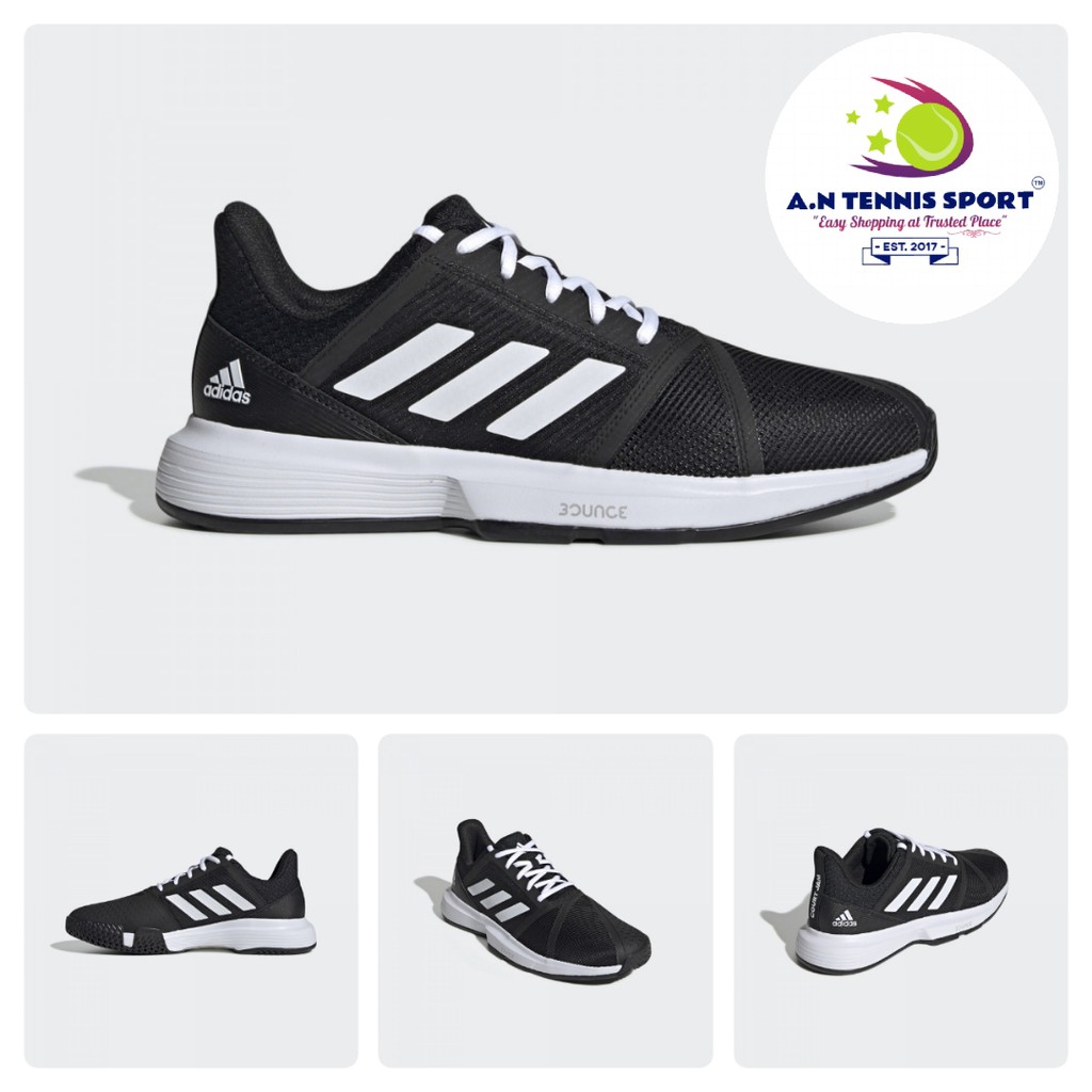 Sepatu adidas Courtjam Bounce M Black White