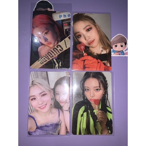 pc/photocard yeji guess who ryujin permen yuna permen pc unit ryujin chaeryeong itzy