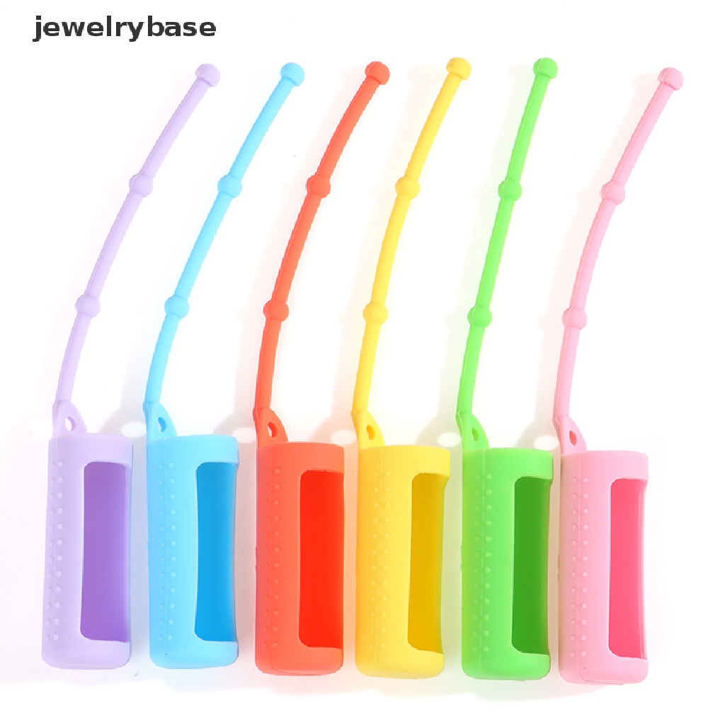 [Base] 6Pcs Silicone Essential Oil Protective Case 5/15/10ml Bottle Protect Case Holder Boutique