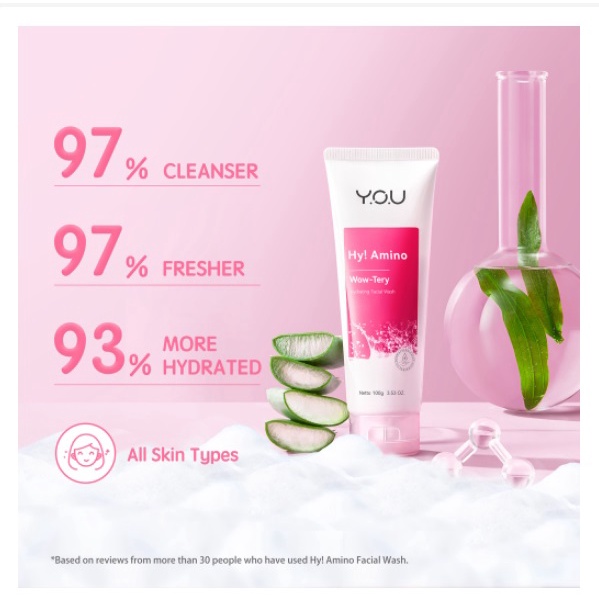 YOU ( Y.O.U ) Hy! Amino Facial Wash Series 100g