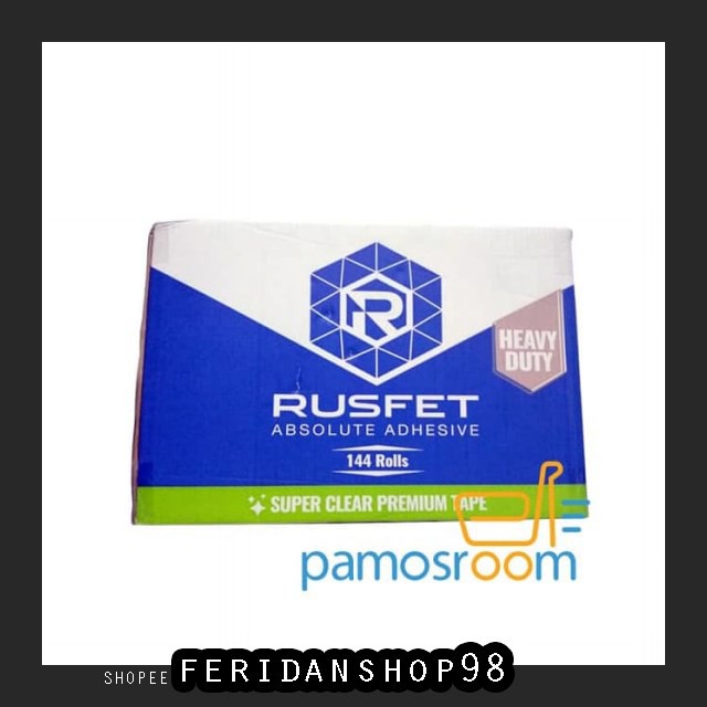 BT940 LAKBAN RUSFET 90 BEST YARD 2 INCH 50MICRON KUALITAS DIATAS DAIMARU 1 DUS@72 - COKELAT TUA BY F