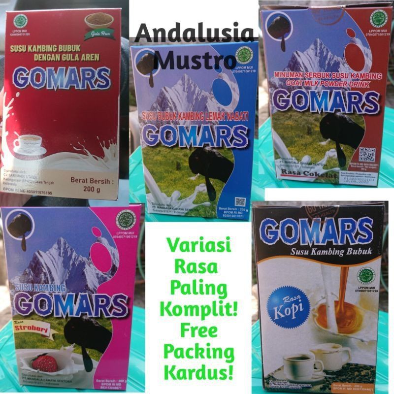 

Susu Bubuk Kambing Gomars Resmi BPOM Dijamin Original Isi 5 Kotak