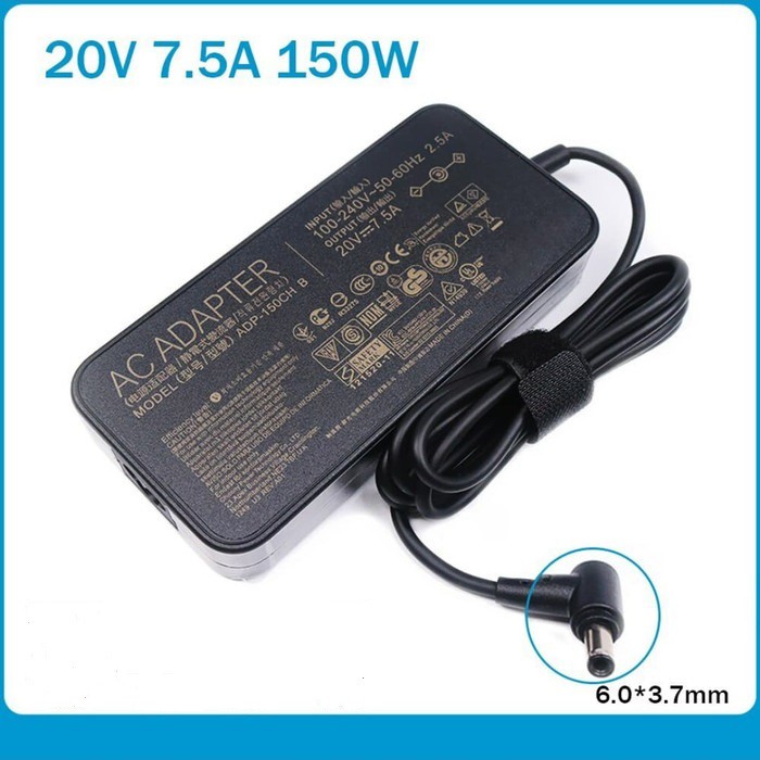 Adaptor Charger laptop 20v-7.5A DC 6.0x3.7mm asus rog G531GT G731GT FX505GT FX705GT FX505DU FX705DD