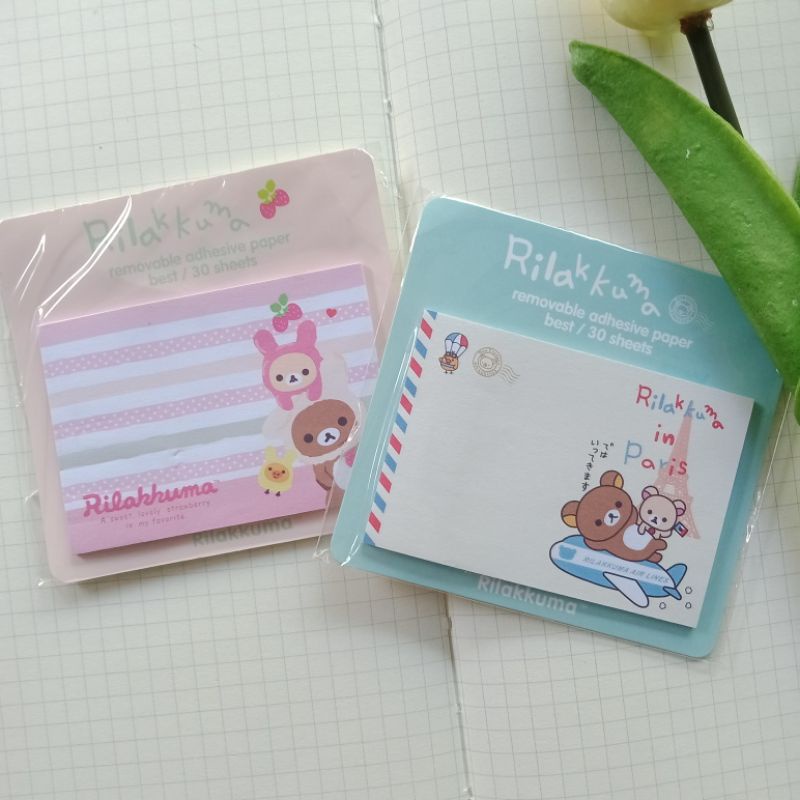 

[yastudio] rilakuma sticky notes / memo pad | terdapat perekat pada bagian atas memo