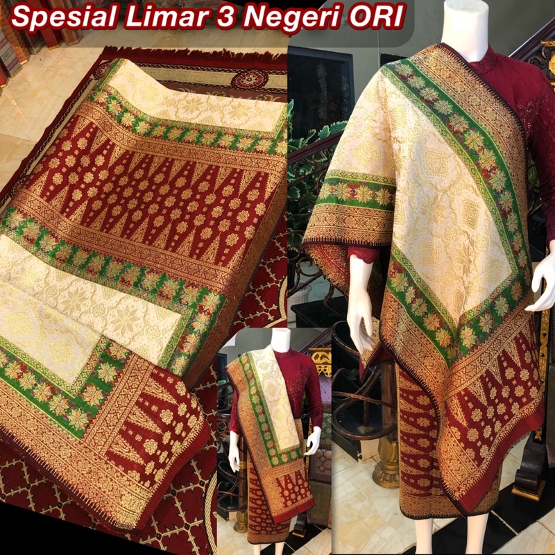 DISKON Songket limar 3 Negeri /songket tenun asli palembang /ilham songket palembang