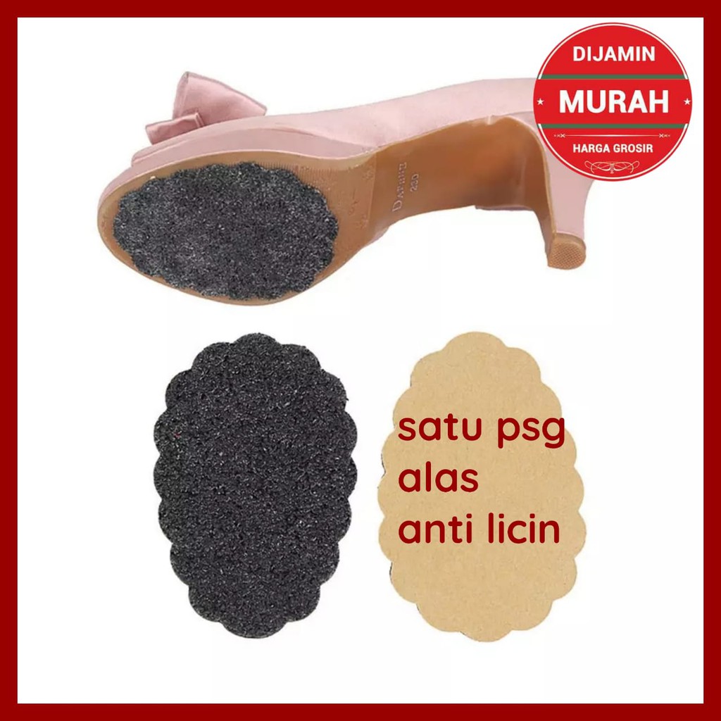 SATU PASANG ANTI SLIP SEPATU WANITA INSOLE HEELS SOL SEPATU ANTI LICIN INSOL SEPATU INSOLE SEPATU