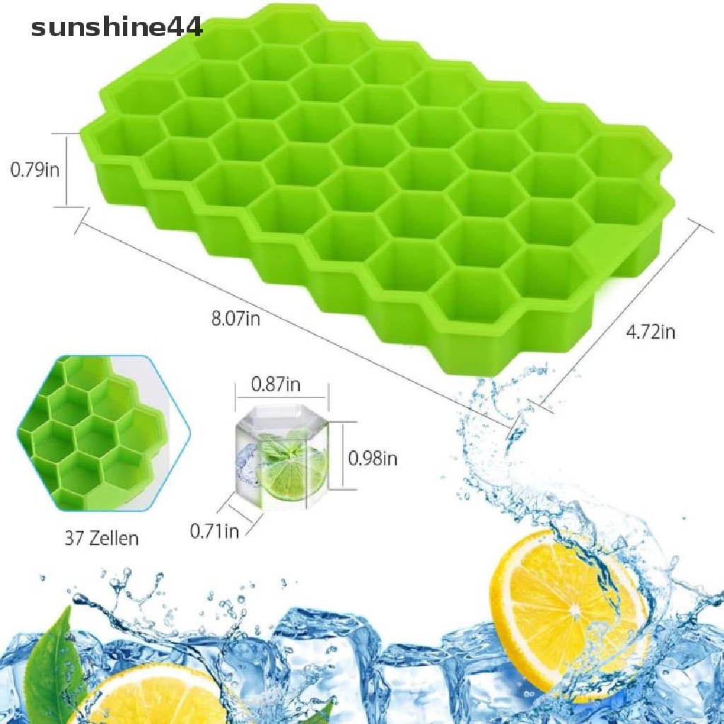 Sunshine Cetakan Es Batu Bentuk Sarang Lebah Bahan Silikon Reusable Removable