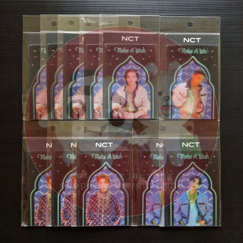 NCT U Make a Wish (MAW) 3D Lenticular Lenti Card set (Ready:Taeyong, Doyoung) Official