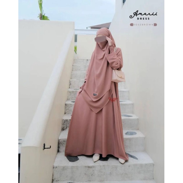 Abaya Amarii Khumaira syari | abaya manset smoke Milo XL