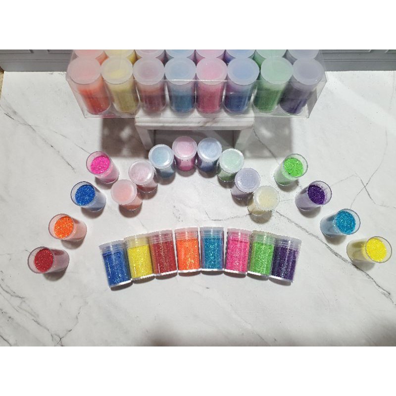 (32pc) bubuk gliter 5gram /serbuk gliter/glitter powder/bubuk warna-1