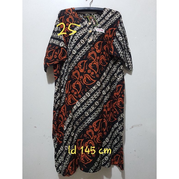 YULI - DASTER L5 REMEK LD 140 - 150 CM PB 110 CM BATIK KENCANA UNGU LABEL HITAM KUH-No 25