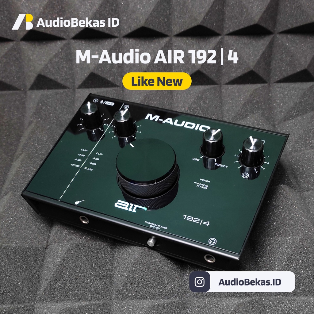 Soundcard M Audio Air 192 4 USB Audio Interface M-Audio Bekas Second Seken