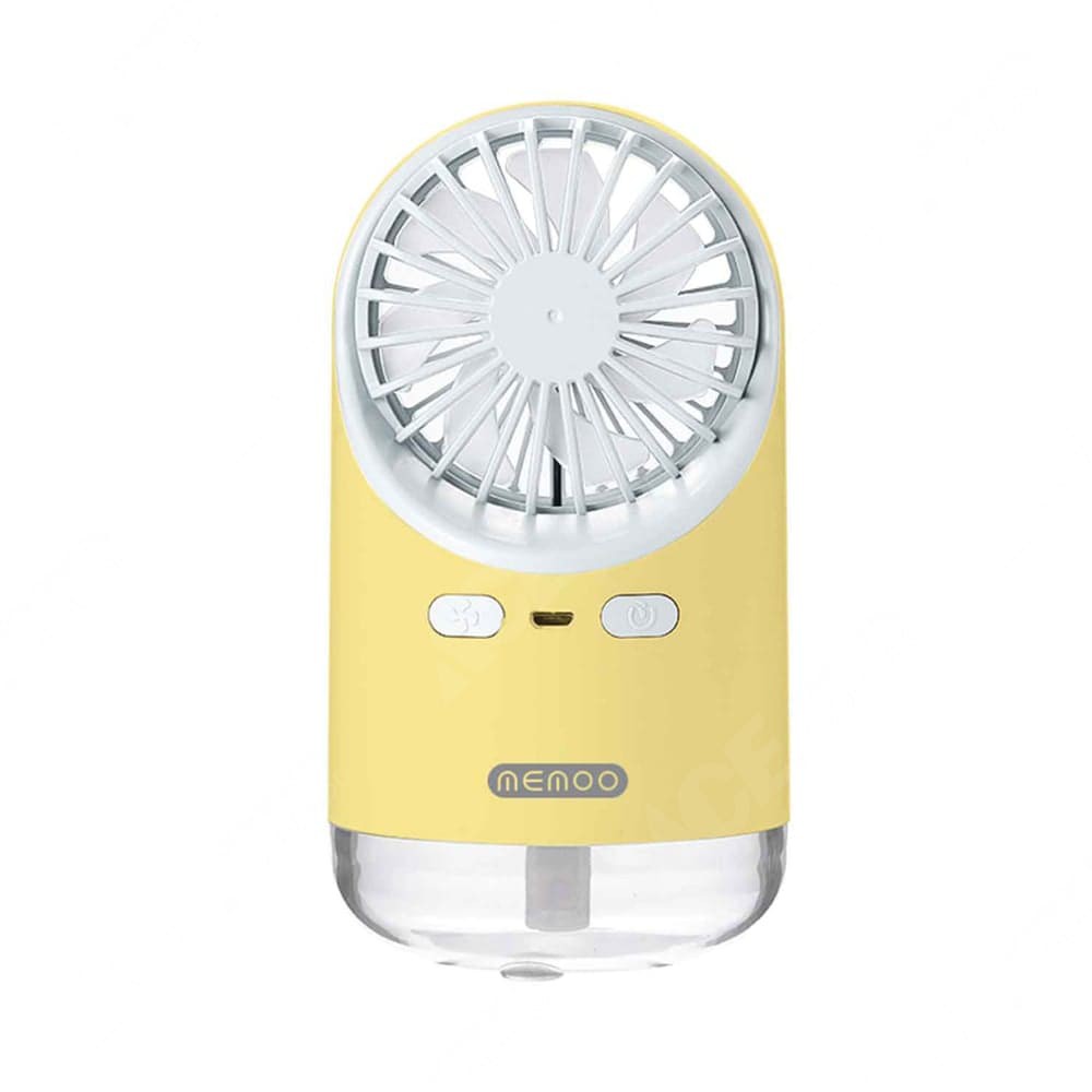 Memoo Kipas Humidifier Rechargeable 180 Ml - Kuning