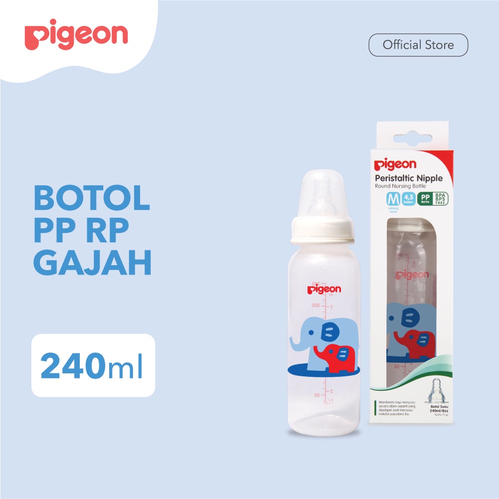 PIGEON Botol Susu PP RP 240Ml - Gajah