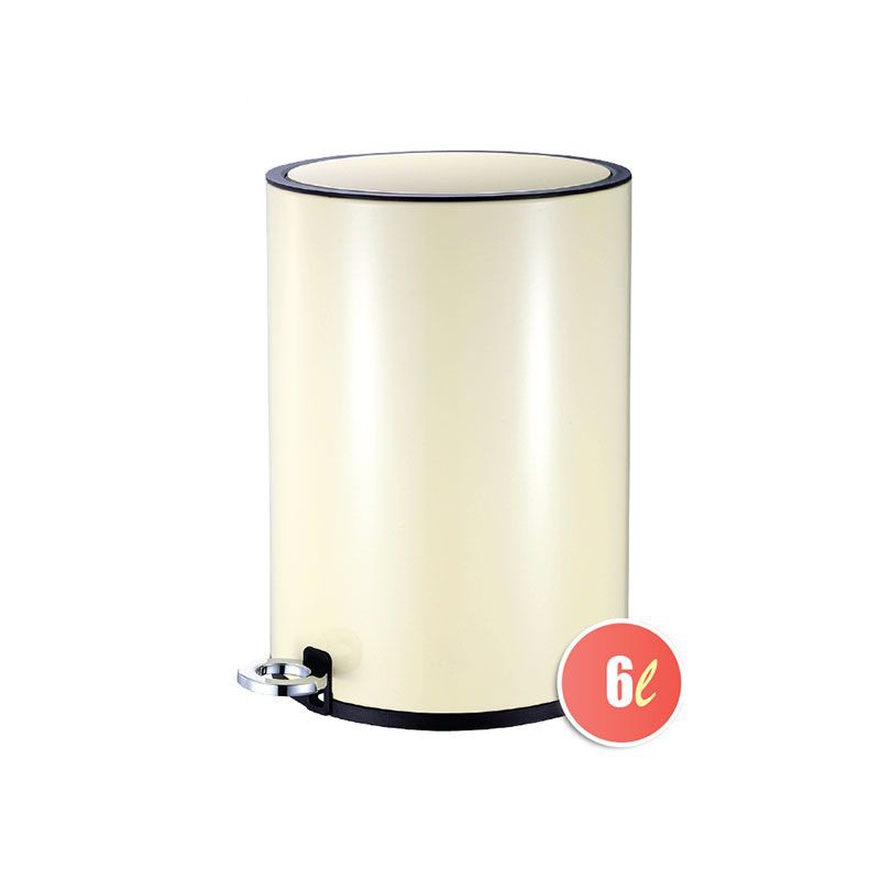 RRMS Zehn Tempat Sampah 6 Liter Pedal Cream 27x21.5x30 cm