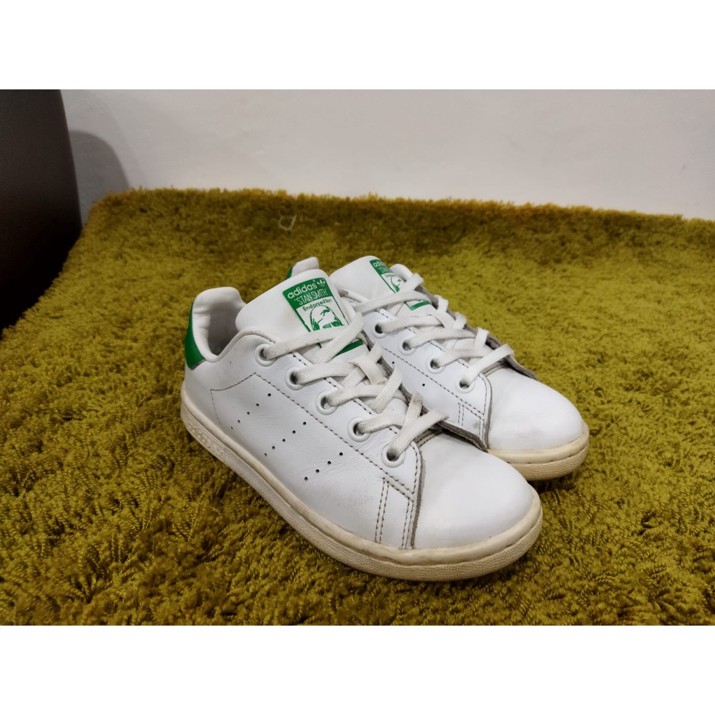 (Size 31,5/21cm) Adidas Stan Smith Sepatu Second Batam Singapur