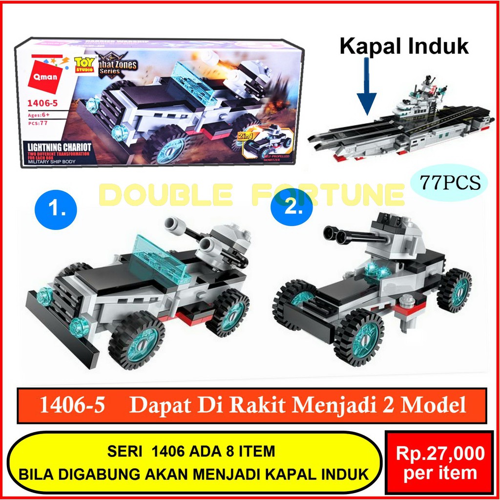 1406-5 QMAN COMBAT ZONES SERIES MAINAN ANAK BRICK LEGO BALOK SUSUN EDUKATIF