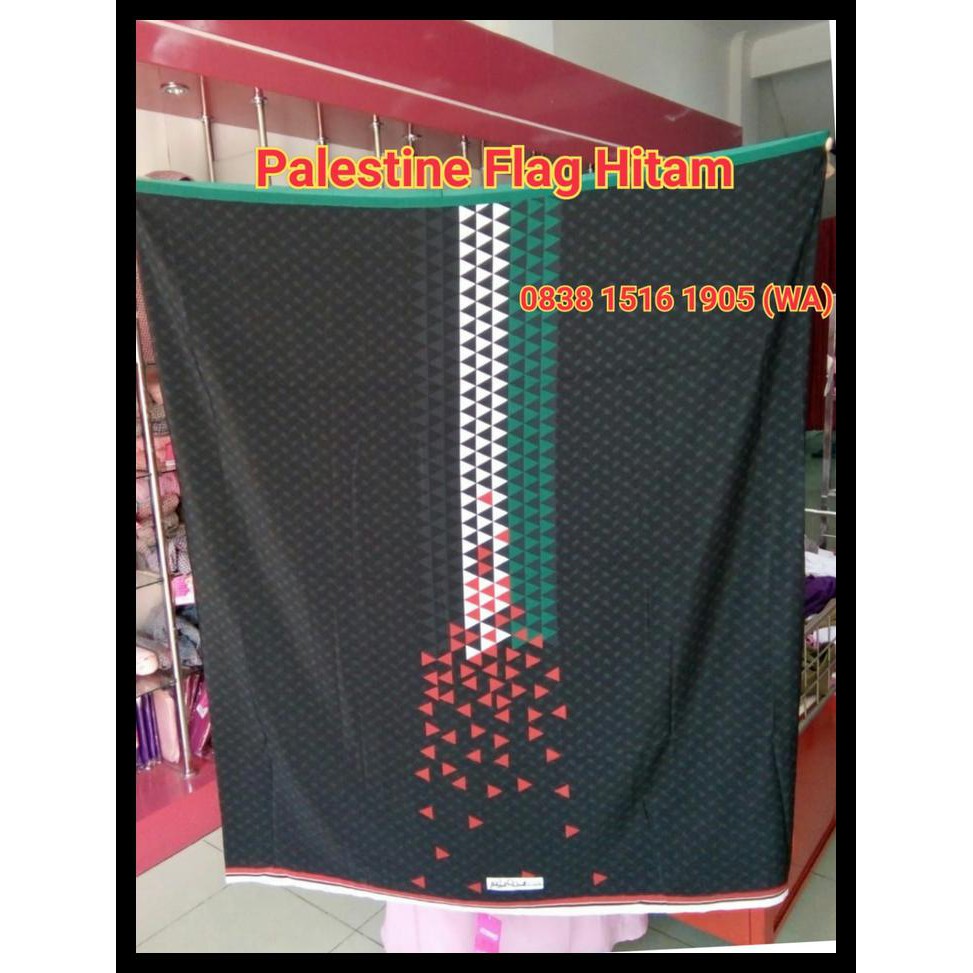 Sarung Rabbani Flag Palestine 1 Hitam Terbaru Sarung Rabbani Palestina