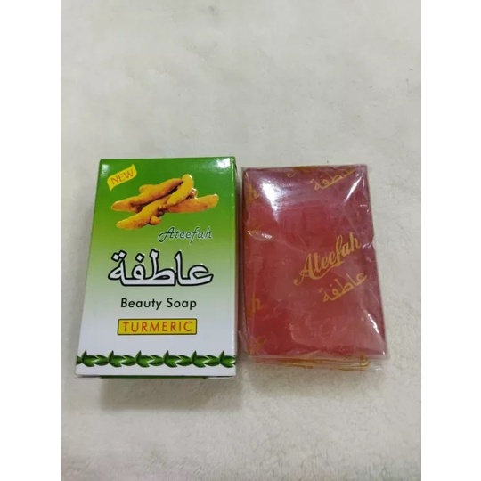 Ateefah Sabun Arab Beauty Soap Turmeric GIRLSNEED77 Sabun Arab Batang Pembersih Wajah Yang Mencerahkan Dapat Melembabkan Serta Menjadikan Kulit Menjadi Halus