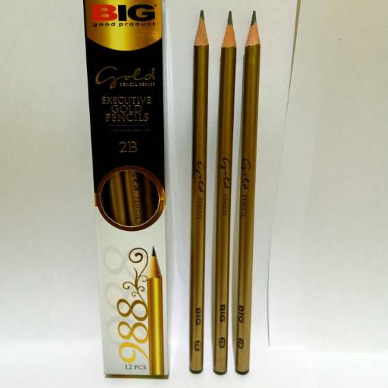 

Terbaru 11.11 SELUSIN ( 12 PCS ) Pensil 2B Big Gold 988