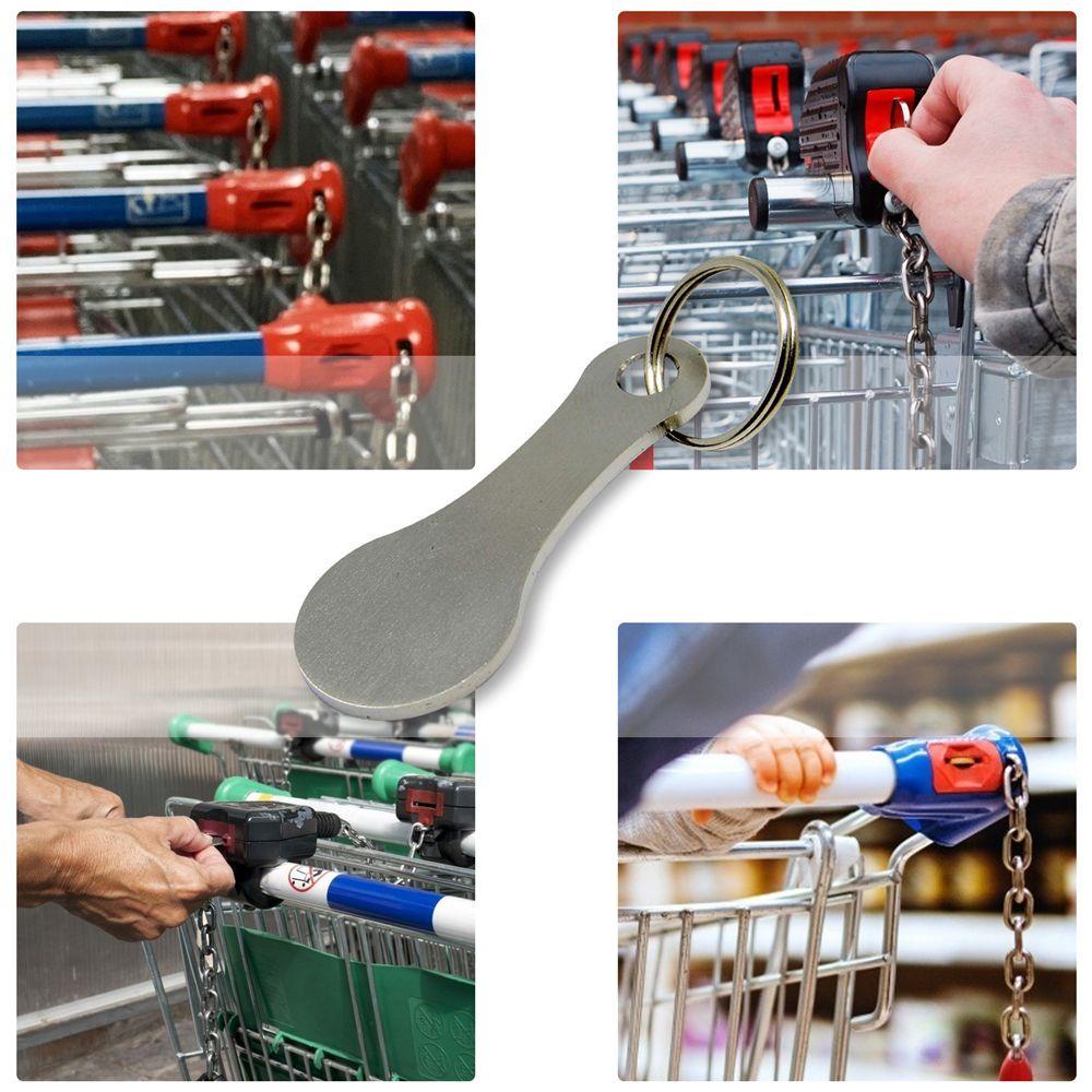 2pcs Gantungan Kunci Portable Bahan Stainless Steel