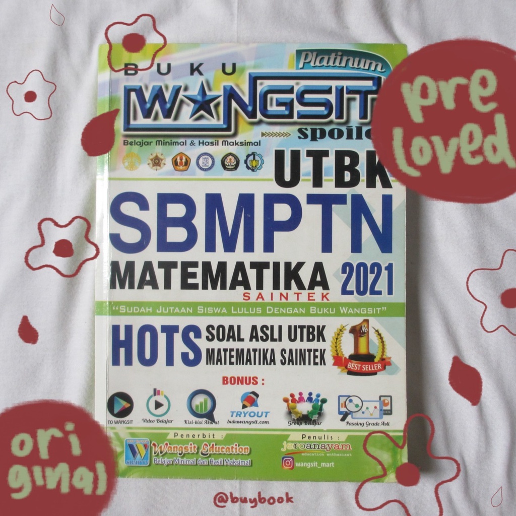 [PRELOVED] Buku Wangsit Platinum UTBK SBMPTN 2021 - Matematika Saintek