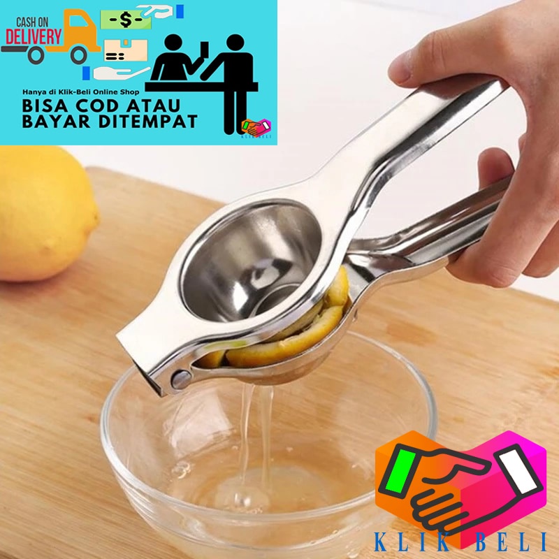 Alat Perasan Lemon Stainless Steel Pemeras Jeruk Nipis Pres Lemon Perasan Squeezer