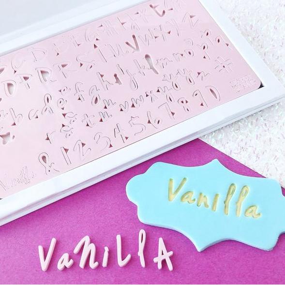 

Vanilla Small Sweet Stamp Alphabet Stamp Cake Emboss Embosser