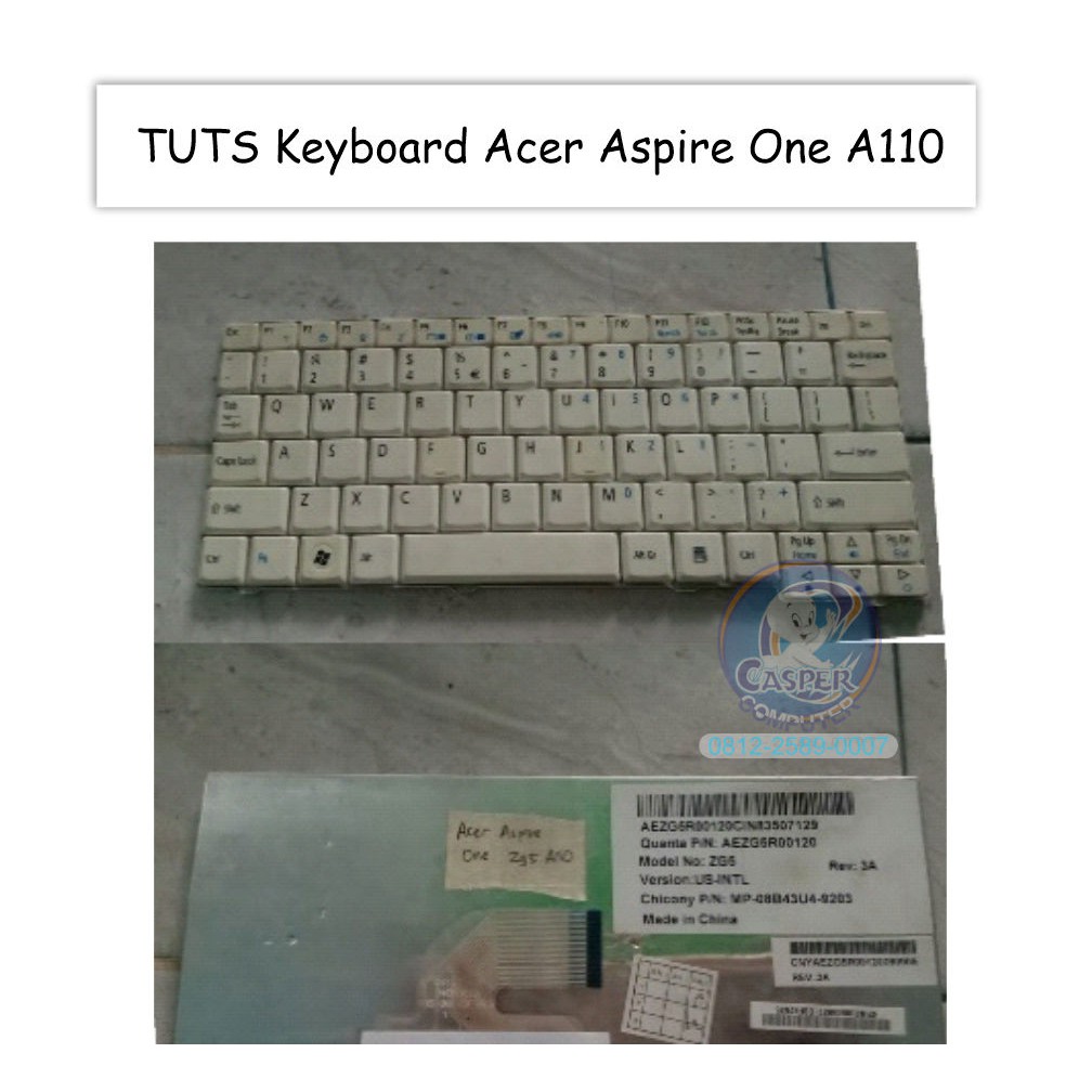 Tuts Tombol keyboard Laptop Acer Aspire One A110